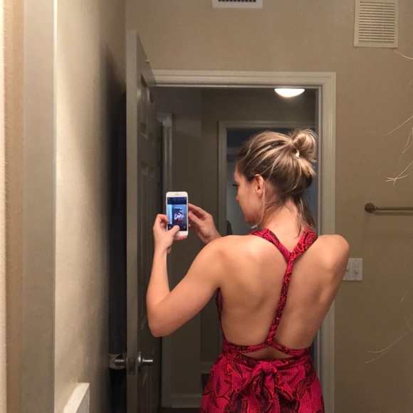 Misguided Romper 2 Red Pink EUC - Picture 2 of 6